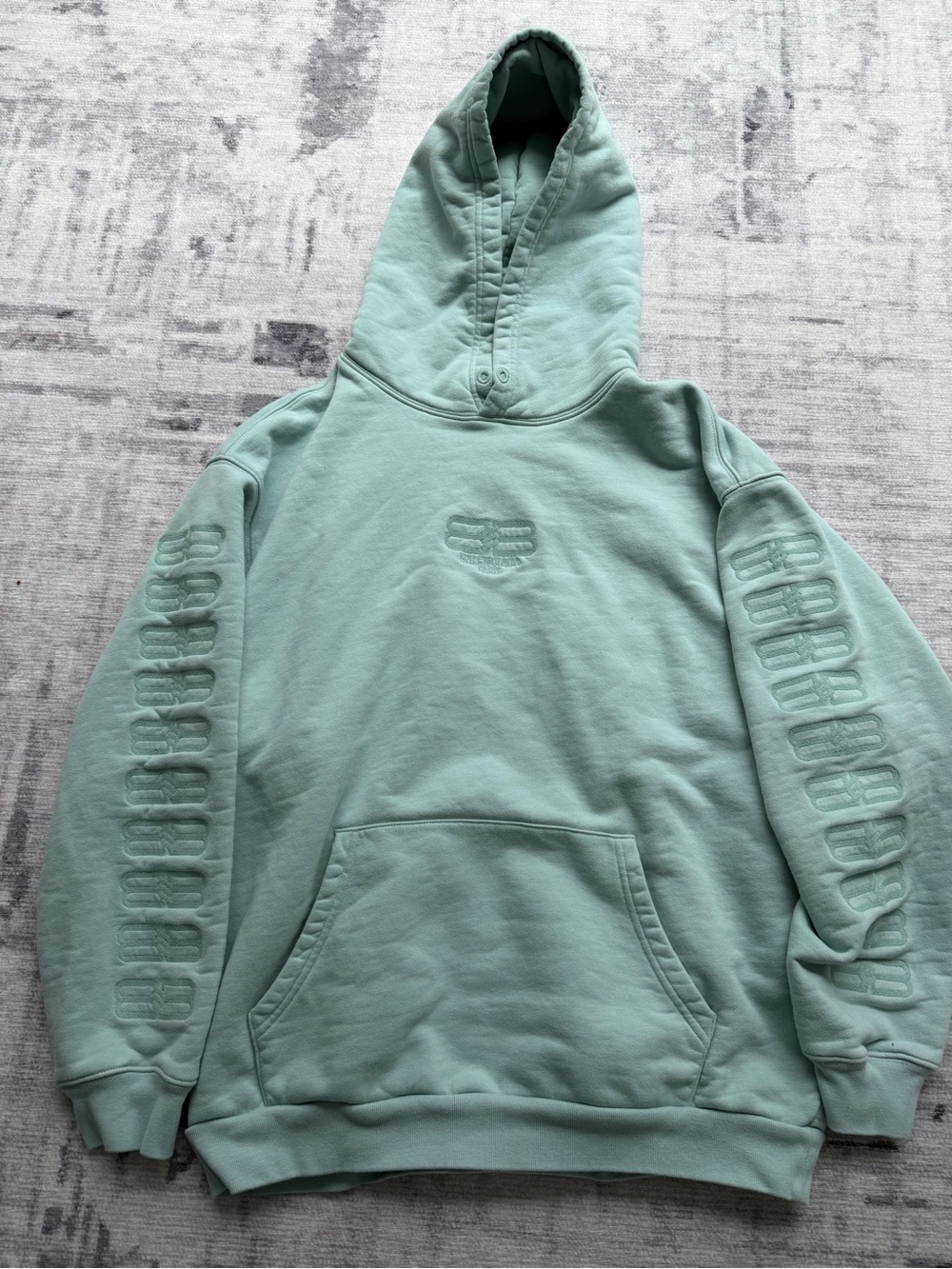 Embroidered BB Balenciaga Paris hoodie